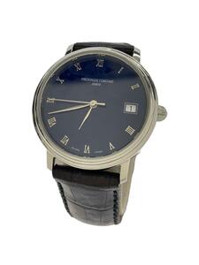 FREDERIQUE CONSTANT◆自動巻腕時計/アナログ/レザー/NVY/BRW/FC300