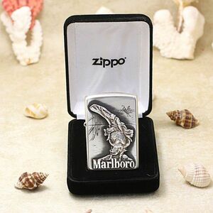 新品 純銀製 Marlboro Zippo マールボロ ジッポー STERLING 未使用 オイルライター 喫煙グッズ