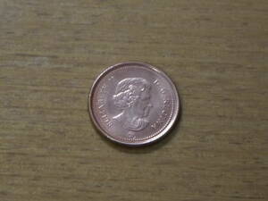 カナダ 1セント硬貨 2008年
