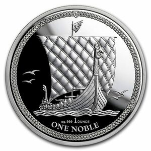 [保証書・カプセル付き] 2018年 (新品) イギリス諸島「ノーブル」純銀 1オンス プルーフ 銀貨