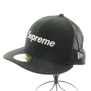 シュプリーム SUPREME 23SS 59FIFTY Box Logo Mesh Back Cap キャップ 野球帽 帽子 ロゴ 58.7cm 黒 ブラック /AN18 メンズ