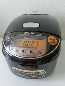 中古品 保管品 通電のみ確認済 ZOJIRUSHI 象印 圧力IH炊飯ジャー 炊飯器 ダークブラウン NP-ZC10KS/激安1円スタート