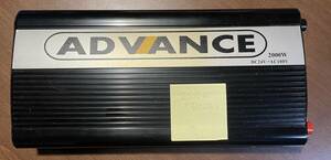 ADVANCE　２０００W　矩形波　インバーター　DC24V⇒AC100V　中古品