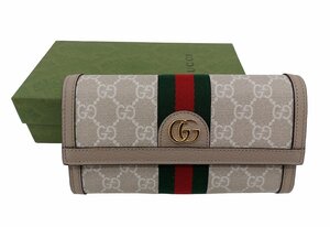 未使用品！GUCCI【グッチ】523153 オフィディア コンチネンタルウォレット レディース 長財布 （3865）