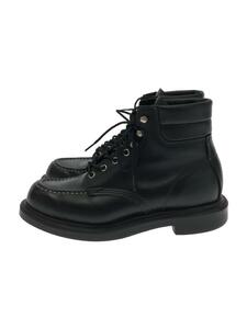 RED WING◆レースアップブーツ・スーパーソールモックトゥ/25.5cm/BLK