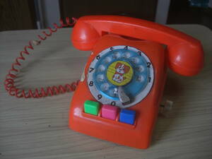 レトロ　電話機　おもちゃ　ねじ回し式　ジャンク　R1２