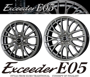 [業販限定販売] [冬用] 4本セット 新品 Exceeder E05 CS 18インチ 7.5J+38 ダンロップ WM03 235/50R18 エルグランド[E51系]