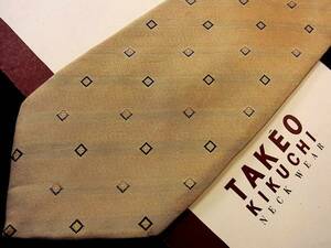 ■■SALE④■№1858タケオ キクチのスクエア刺繍ネクタイ