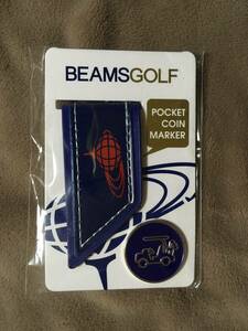 【 送料無料！!・未使用品！】★ビームス ゴルフ◇BEAMS GOLF・ポケット コイン マーカー◇ネイビー★