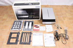 【動作OK】EPSON GT-X970 エプソン フラットヘッドスキャナー キャラリオ スキャナ イメージスキャナ コピー機 複合機 025JQLJH02