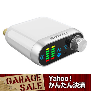 Miniampl Bluetooth 5.0 パワーアンプ bluetooth 50W×2 HiFi オーディオ 19V 電源付き ホワイト　