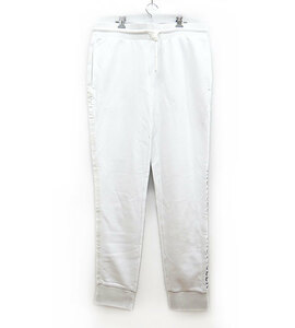 モンクレール PANTALONE ロゴ スウェット パンツ FF3910 タグ付き 美品 メンズ XL ボトムス MONCLER 国内正規品 ホワイト 白