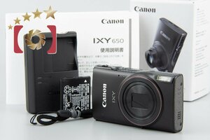 １円出品 Canon キヤノン IXY 650 ブラック コンパクトデジタルカメラ 元箱付き【オークション開催中】