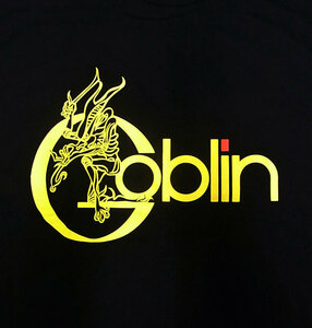 Tシャツ【Goblin】ゴブリン (ロゴ・イエロー) / イタリアバンド 映画音楽 サスペリア OT-377