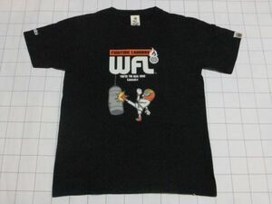 ◆Tシャツ 半袖 サイズ(S) FIGHTING LAUNDRY(ファイティングランドリー)WFL ニコラス・ペタス◆古着 日本製 同梱可 空手 ボシクング マスク