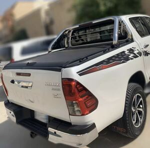 高品質♪TOYOTA HILUX REVO ハード プロテクター ロールシャッター式 トノカバー ハイラックス GUN125 プロテクター 荷台カバー 鍵付き◇