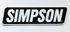 米国シンプソン社純正 （SIMPSON） アルミ製サインボード 並行輸入 新品未使用　黒白