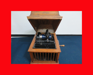 ：【古都京都】「シリンダー蓄音機G-146」オルゴール・蓄音機・蝋菅蓄音機・シリンダーオルゴール・デスクオルゴール・〝オ〟