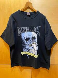古着 メタリカ ヨーロッパ ツアー Tシャツ METALLICA XL TOUR パスヘッド スカル プリント ビンテージ