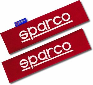 ★sparco ショルダーパッド NEWモデル★sparcoロゴ・レッド 2個入り（SPARCO CORSA/SPC1204RD-J)