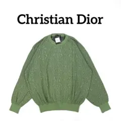 【超激レア】 Christian Dior コットンニット　ライトグリーン　極美