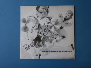 直筆サイン入り LP レコード The Style Council Paul Weller Mick Talbot Steve White Dee.C.Lee TSCX 12