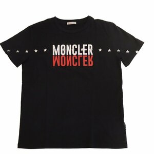 MONCLER モンクレール ロゴ 半袖Tシャツ ブラック キッズ レディース 14Aサイズ【いおき質店】