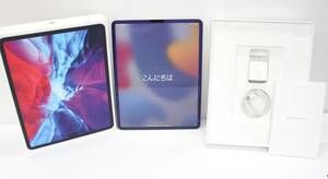 Y6227#◆中古美品◆Apple iPad Pro(第4世代)12.9インチ Wi-Fi+Cellularモデル シルバー 128GB MY3D2J/A ※au(△)判定 