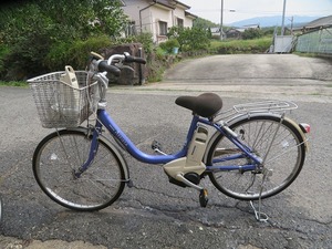 U☆BRIDGESTON　Assista 24インチ　3段変速ギア　電動自転車 充電器付　 ◎本体アシストギア走行OK