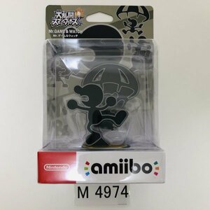 M4974 ●新品 未開封 即決●amiibo Mr.ゲーム＆ウォッチ (アミーボ 大乱闘スマッシュブラザーズ)●Super Smash Bros / Mr.GAME&WATCH