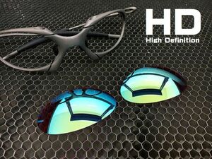 LINEGEAR　オークリー　ロメオ１用交換レンズ　HDレンズ　ターコイズブルー　Oakley　X-Metal　Romeo1