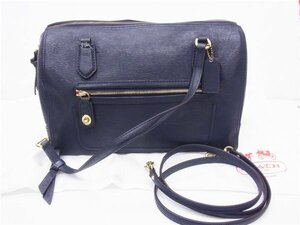 ◎ COACH ◎　コーチ　25062　ミニボストン　ハンドバッグ　ショルダーバッグ　ネイビー系　◎USED ジャンク