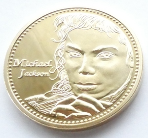 【説明文必読】マイケル・ジャクソン 肖像画コイン メダル Michael Jackson