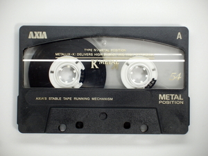 使用済みメタルカセットテープ・AXIA K METAL 54　　TYPE Ⅳ / メタルポジション