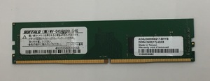 BUFFALO PC4-2400T 4GB DDR4デスクトップ用メモリ 288ピン ECC無し PC4-19200 4GB DDR4 DESKTOP RAM
