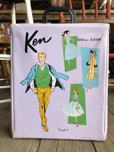 即決 1961 Mattel Ken ケン ビンテージ ドールケース トランク / バービー 人形 着せ替え Barbie