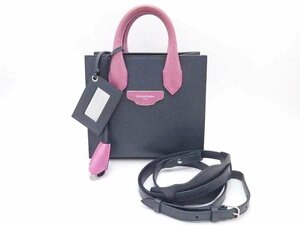 バレンシアガ BALENCIAGA ハンドバッグ レザー グレーｘピンクパープル e54047i