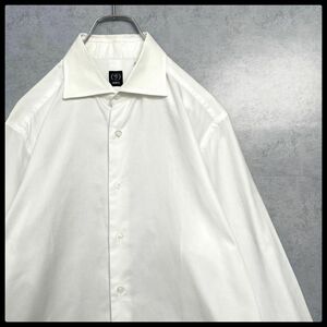 ビームスエフ　BEAMS F　ワイド　ホリゾンタルカラー　長袖ドレスシャツ　16 41 ＝メンズＬサイズ相当