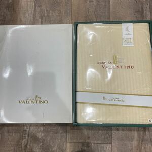 新品 未使用 保管品 SESIRIA VALENTINO セシリア バレンチノ VS605-6 綿ボアシーツ ベージュ 140×240 美品 デッドストック 箱入 シングル