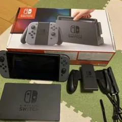 Nintendo Switch グレー 本体　箱付き 付属品付