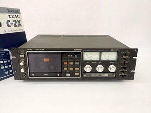 TEAC ティアック 3ヘッドシングルカセットデッキ C-2X 説明書付き □ 6DBC6-5