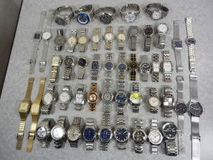 メンズブランド腕時計 大量 50点 セット まとめ SEIKO/CITIZEN/CASIO/ORIENT/FOSSIL/GUESS/MARC JACOBS/D&G/COACH/EXCEED 他 インボイス可