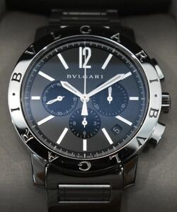 国内正規 ブルガリ BVLGARI ブルガリブルガリ クロノグラフ BB41SCH エルプリメロ 自動巻 メンズ 腕時計 付属品完備美品