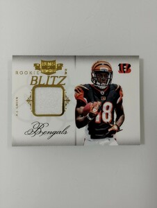 A.J. GREEN 2010 NFL PANINI PLATES & PATCHES ROOKIE BLITZ JERSEY 254/299 BENGALS ジャージ カード ベンガルズ