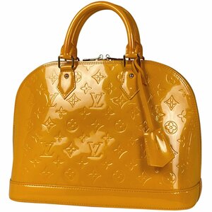 【在庫一掃】 ルイ・ヴィトン Louis Vuitton アルマ ハンドバッグ モノグラムヴェルニ ジョーヌパッション M91695 【中古】