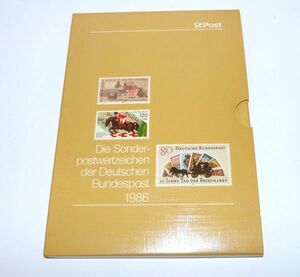 Postwertzeichenドイツ連邦郵便　1986年　年次コレクション　841968AA555-224B