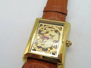 1円◆稼働◆ DOMINIC ゴールド 自動巻き ユニセックス 腕時計 N06901