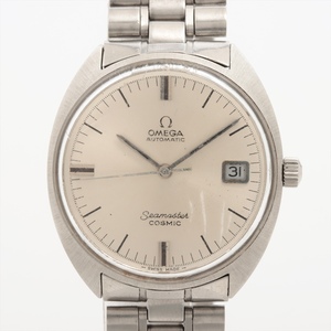  稼働 Omega Seamaster オメガ　シーマスター 166026-T00L107 SS 自動巻き シルバー文字盤 1円 腕時計 