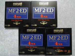 マクセル 3.5インチ 2EDフロッピーディスク MF2-ED 4MB　未使用4枚