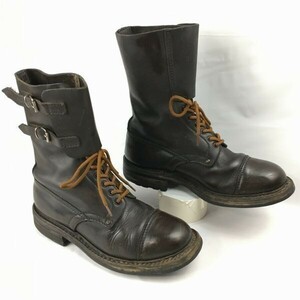 60sビンテージ 1969　欧州　コンバット　コマンド　ミリタリーブーツ　サイズ41　26.0-26.5程度　ダークブラウン Vintage boots　管No.WN32